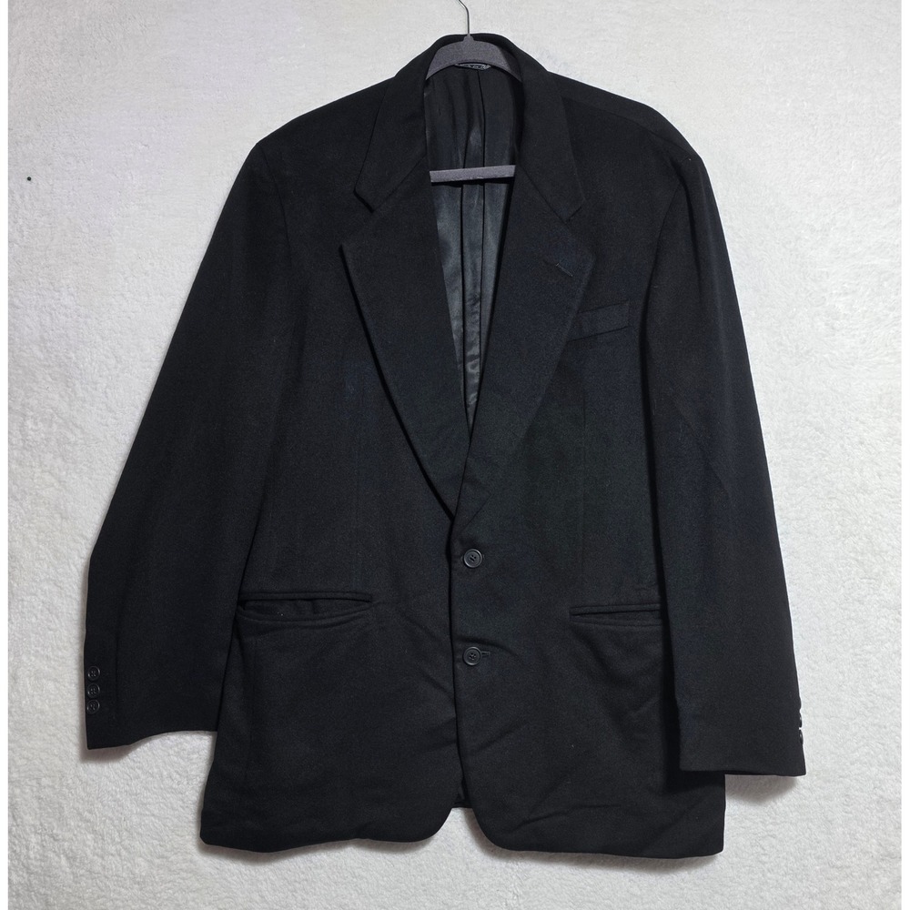 Gianfranco Ferre Barneys New York Men's Black Wool Blazer Jacket Italy Made 42R